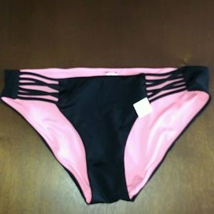 Black Victoria's secret pink bikini bottoms new m